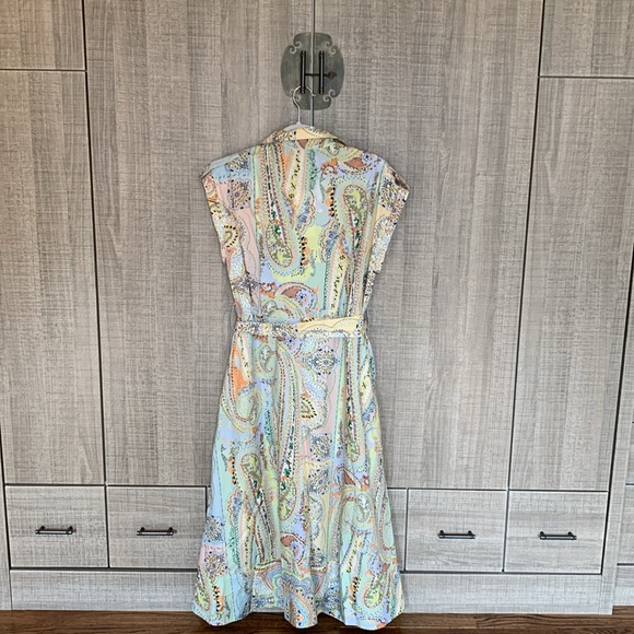 Zara Paisley Printed Midi Shirt‎ Dress - Picture 8 of 15